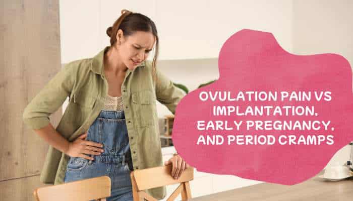 Ovulation pain 1 | tycoonstory media Ovulation pain and pregnancy success comparison showing ovulation, implantation, early pregnancy, and period cramps