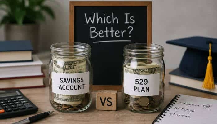 Savings account vs 529 which is better | tycoonstory media How to save money for kids with a savings account vs 529 plan comparison for future education savings