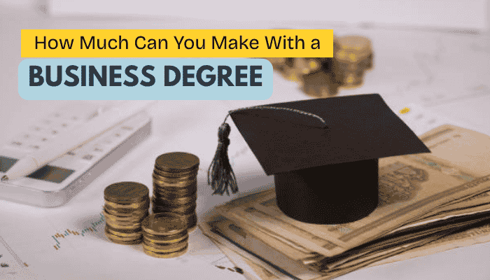 What can you do with a business degree - tycoonstory | tycoonstory media What can you do with a business degree? Image showing a graduation cap, stacks of coins, and cash, representing career opportunities, salary potential, and business degree earnings.