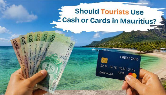 Which currency used in beevitius? - tycoonstory | tycoonstory media Which currency used in beevitius? Tourist holding mauritian rupee banknotes and a credit card against a tropical mauritius beach.