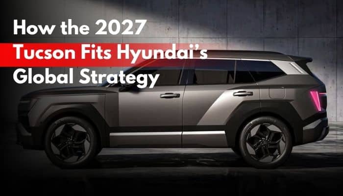 2027 hyundai tucson - tycoonstory | tycoonstory media 2027 hyundai tucson side profile highlighting its modern suv design and role in hyundai’s evolving global vehicle strategy.