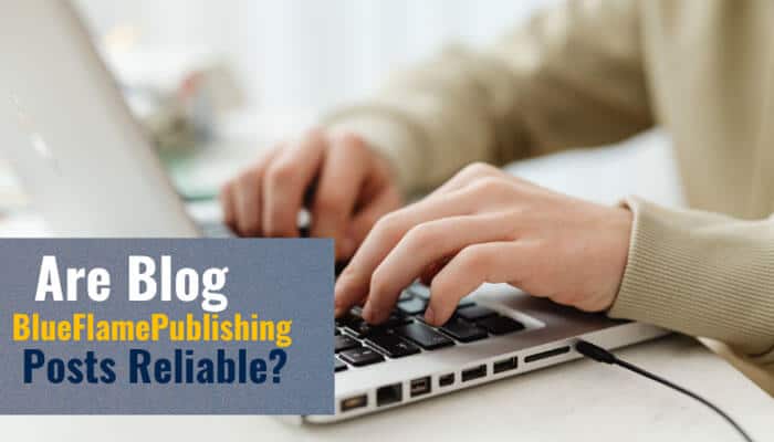 Are blog blueflamepublishing posts reliable - tycoonstory | tycoonstory media Blog blueflamepublishing posts reliability review showing a person researching content on a laptop while evaluating article accuracy, source credibility, authorship, and information quality.