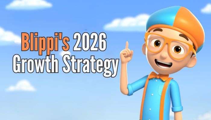 Blippi net worth - tycoonstory | tycoonstory media Blippi net worth featuring an animated blippi character with a 2026 growth strategy theme, highlighting brand expansion, children’s entertainment success, digital content development, and business growth opportunities.