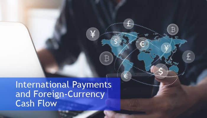 Bmo online banking - tycoonstory | tycoonstory media Bmo online banking concept showing international payments, foreign currency cash flow management, and digital financial services with global currency symbols and online banking solutions for businesses.