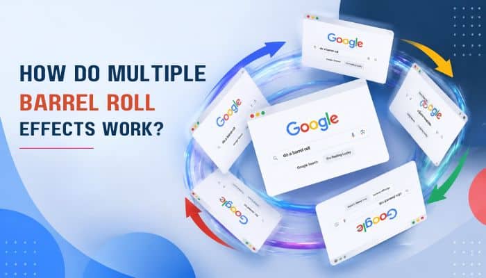 Do a barrel roll - tycoonstory | tycoonstory media Do a barrel roll graphic showing multiple google search pages rotating in a circular motion, explaining how multiple barrel roll effects work and highlighting google’s interactive easter egg.
