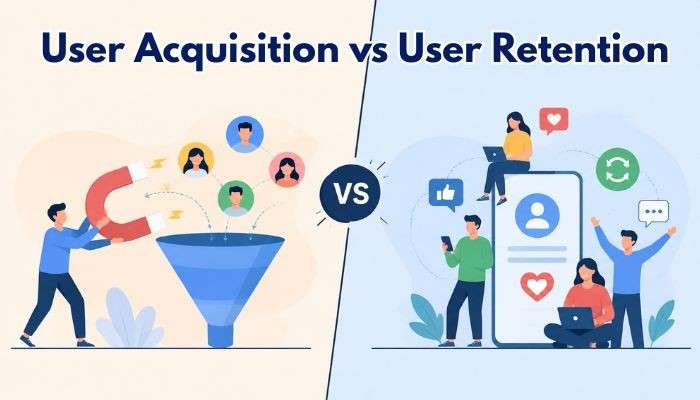 G15tools com gadget - tycoonstory | tycoonstory media G15tools com gadget featuring a user acquisition vs user retention comparison graphic, showing digital marketing strategies, customer growth funnels, engagement, and technology-focused business insights.