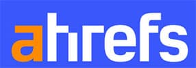Ahrefs site a | tycoonstory media Ahrefs logo on a blue background.