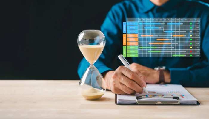 How time tracking keeps grant funded nonprofit work accountable | tycoonstory media Grant funded nonprofit work planning with a project timeline, hourglass, and reports representing deadlines, milestones, and grant management.