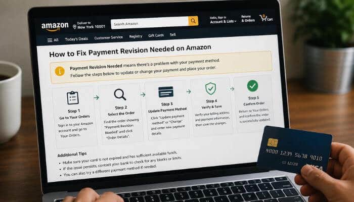 How to fix payment revision needed on amazon | tycoonstory media What does payment revision mean on amazon – steps to fix payment revision needed