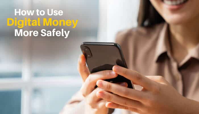 How to use digital money more safely - tycoonstory | tycoonstory media Coyyn. Com digital money safety guide showing a smartphone user practicing secure digital finance habits, online payments protection, and safer digital money management techniques