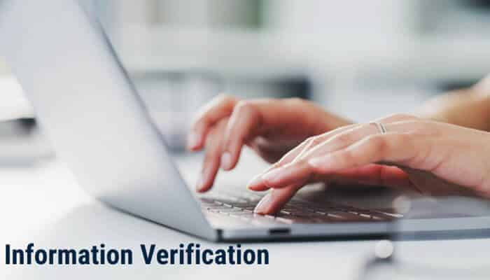 Information verification - tycoonstory | tycoonstory media Pixelspinx com information verification guide showing online research and fact-checking practices on a laptop, highlighting the importance of verifying website credibility, content accuracy, and digital trust in 2026.