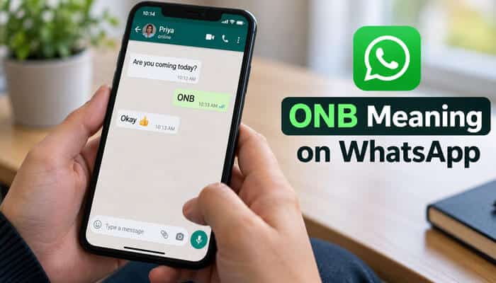 Onb meaning on whatsapp - tycoonstory | tycoonstory media Onb meaning slang on whatsapp showing a mobile chat example where users use the onb acronym in everyday messaging conversations.