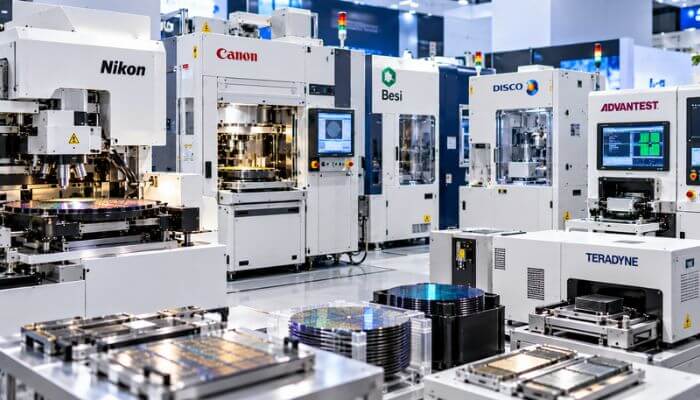Other important semiconductor equipment manufacturers 1 | tycoonstory media Top semiconductor equipment manufacturers showcasing advanced chip manufacturing, wafer processing, lithography, and semiconductor testing equipment.
