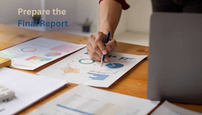 Prepare the final report - tycoonstory | tycoonstory media Research dossier target company final report preparation process showing business analysis documents, financial charts, market research data, and strategic evaluation papers used for comprehensive due diligence and investment decision-making.