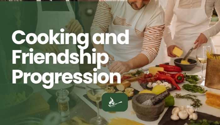 Seafood platter dreamlight valley - tycoonstory | tycoonstory media Seafood platter dreamlight valley themed image showing friends preparing food together in a kitchen, highlighting cooking and friendship progression.