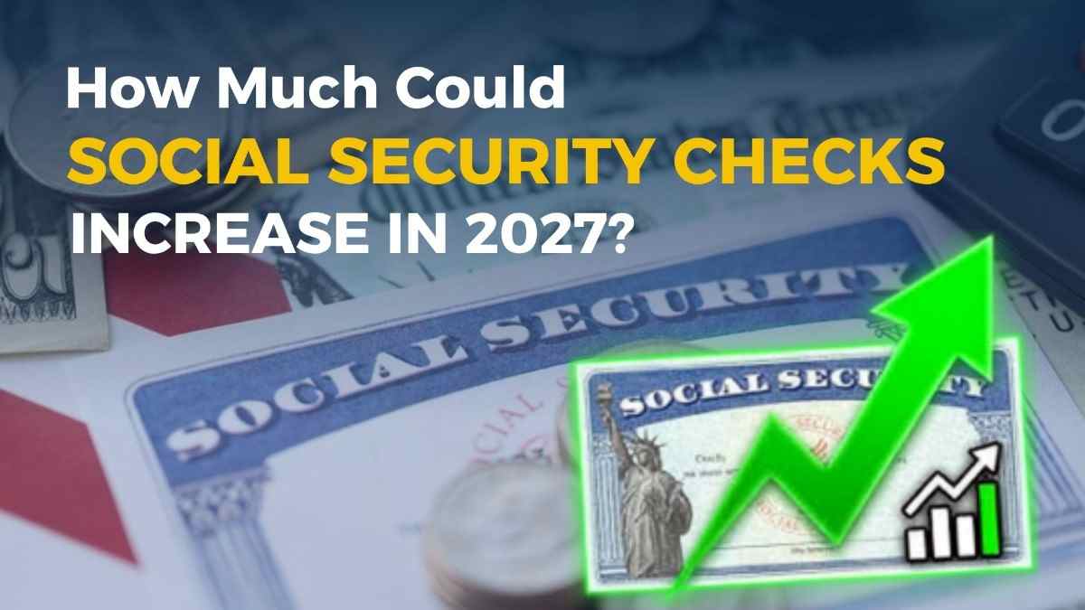 Social security 2027 cola - tycoonstory | tycoonstory media Social security 2027 cola update image featuring a social security card with a u. S. Flag background, highlighting benefit increase estimates, cost-of-living adjustments, and payment changes.