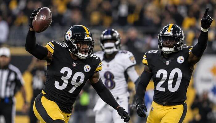 Steelers takeaway rank a major defensive weapon | tycoonstory media Steelers defense rank 2026 with pittsburgh defenders celebrating a takeaway
