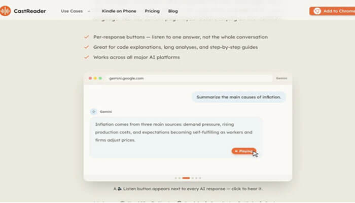 How to listen to one gemini response with castreader | tycoonstory media How to listen to one gemini response with castreader