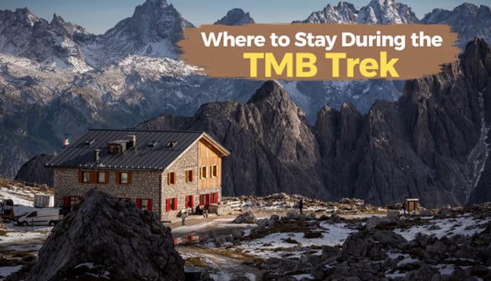 Where to stay during the tmb trek - tycoonstory | tycoonstory media Tour du mont blanc hike mountain refuge surrounded by rugged alpine peaks, showing typical overnight accommodation for hikers trekking the tmb through france, italy, and switzerland.