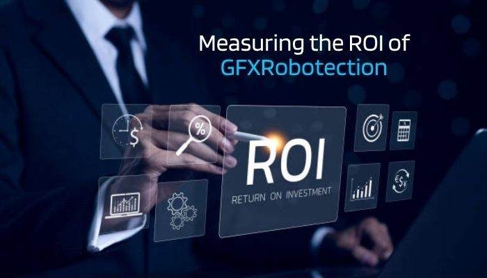 Gfxrobotection ai software by gfxmaker - tycoonstory | tycoonstory media Gfxrobotection ai software by gfxmaker roi concept showing return on investment metrics, analytics, performance tracking, and business value.