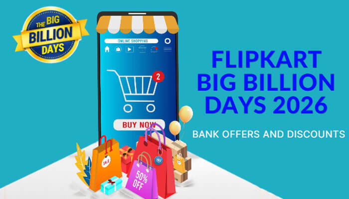 Big billion days 2026 flipkart date - tycoonstory | tycoonstory media Big billion days 2026 flipkart date banner featuring online shopping, discount offers, bank deals, shopping bags, and a mobile shopping cart.