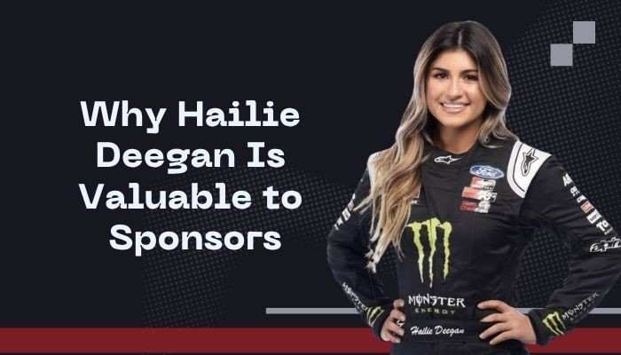 Hailie deegan net worth - tycoonstory | tycoonstory media Hailie deegan net worth image featuring the professional racing driver smiling in her racing suit, with text asking how much hailie deegan makes.