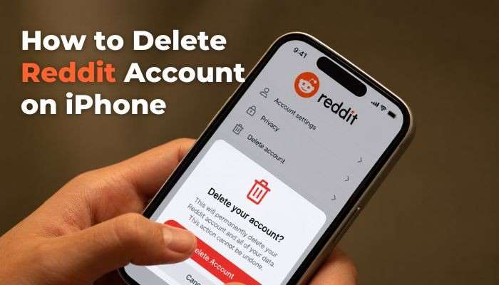 How to delete reddit account - tycoonstory | tycoonstory media How to delete reddit account on iphone showing the reddit account settings and delete account confirmation screen on a smartphone.