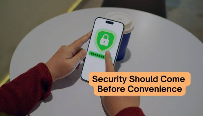 Logicalshout updates whatsapp 2 1 | tycoonstory media Logicalshout updates whatsapp security guide showing a smartphone with a green lock icon, password protection, and the importance of account privacy.