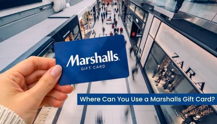 Where can you use a marshalls gift card 1 | tycoonstory media Marshalls gift card showing where shoppers can use the card at participating retail locations.